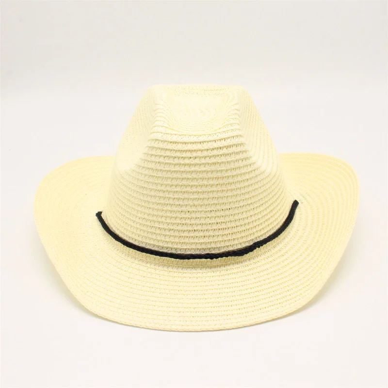 Chapeau De Paille Avec Cordelette Jugulaire