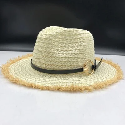 Chapeau De Paille Avec Franges