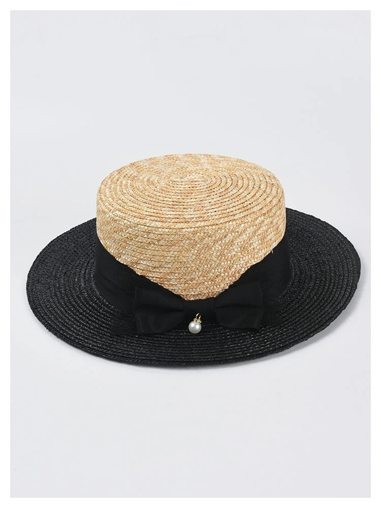Chapeau De Paille Bicolore