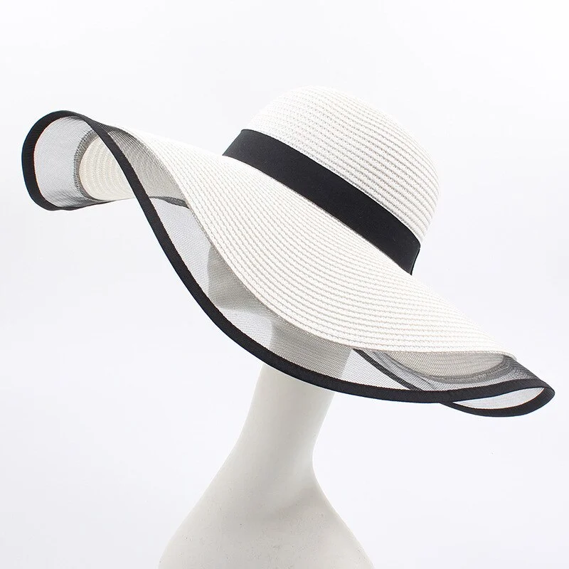 Chapeau De Paille Blanc Femme
