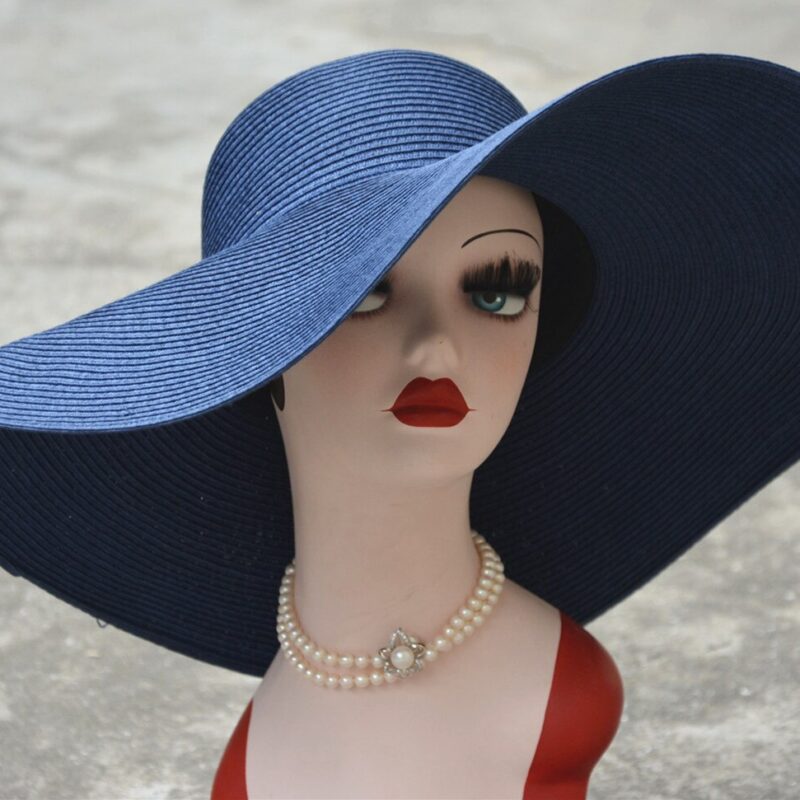 Chapeau De Paille Bleu