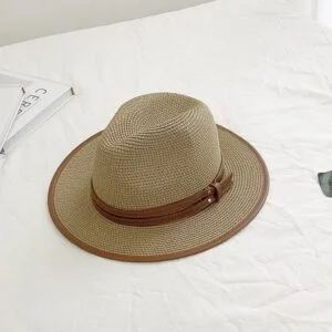 Chapeau De Paille Homme Marron