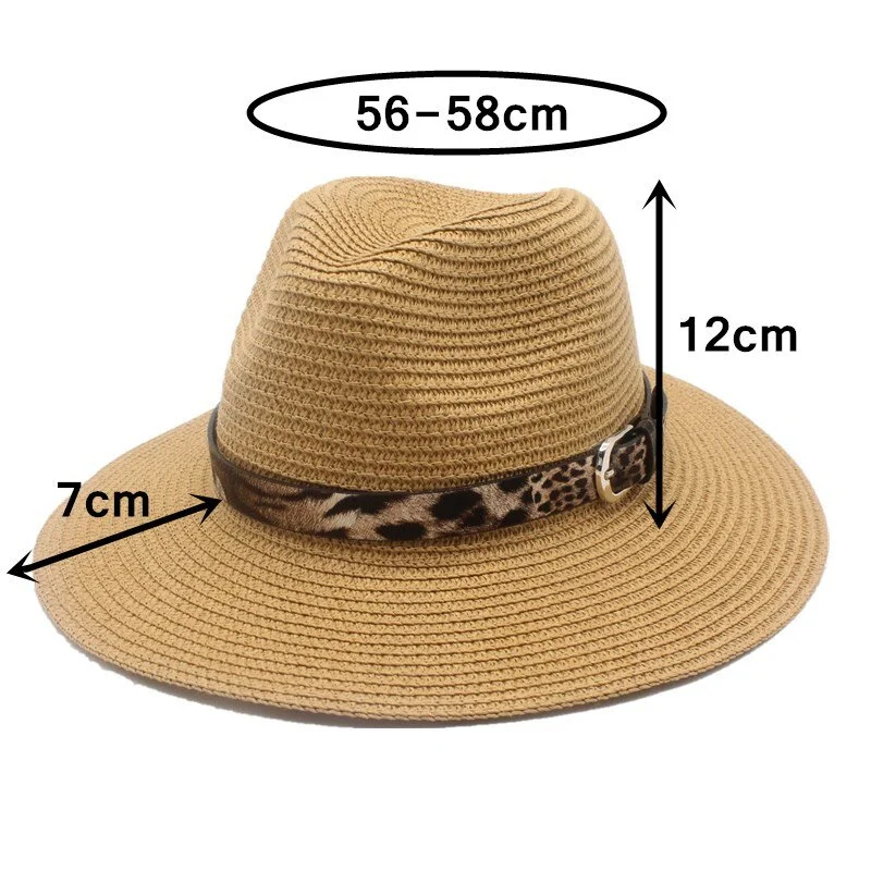 Chapeau De Paille Léopard
