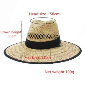 Chapeau De Paille Ruban Noir
