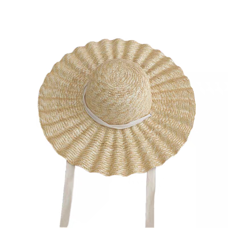 Chapeau De Paille Femme - Bord Large Pliable - Style Panama - Pour Plage, Soleil, Voyages - Protection UV